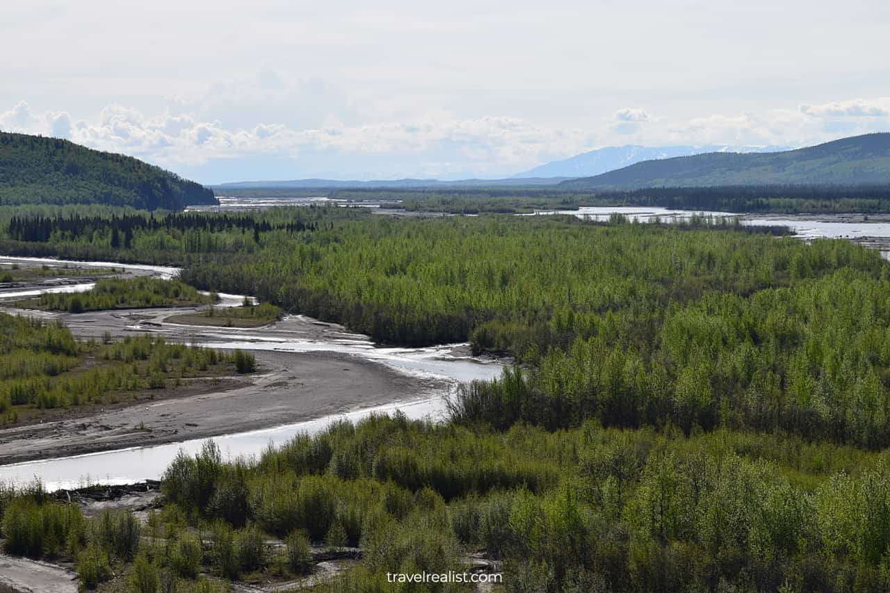 Tanana River near Richardson Highway in Alaska, US
