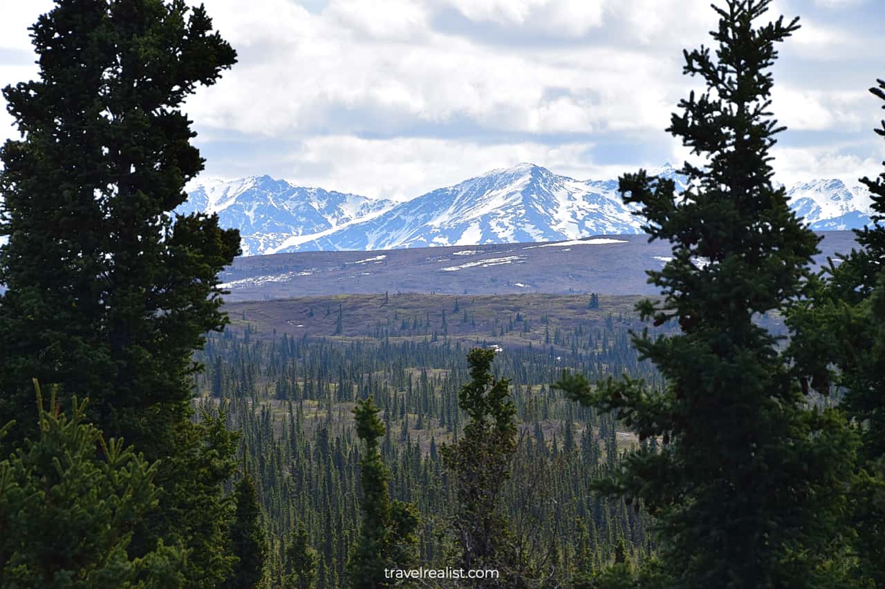 Richardson Highway near Delta Junction in Alaska, US