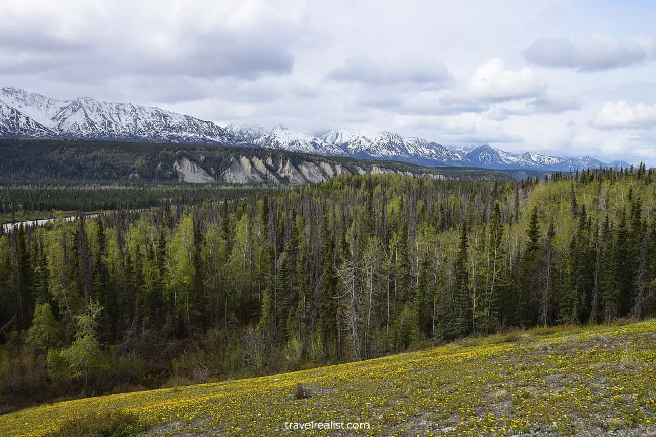 Matanuska River Valley in Alaska, US