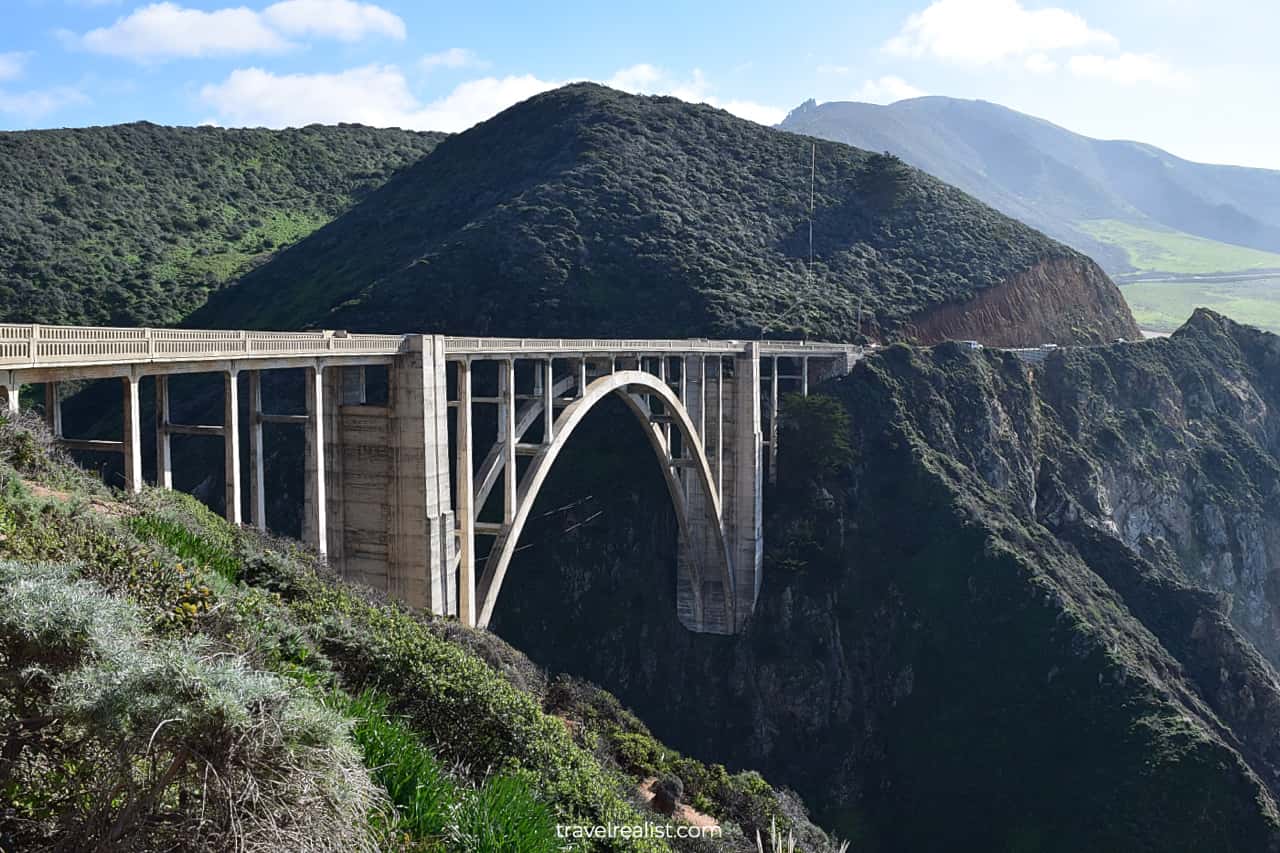 Bixby Creek Bridge in Coastal California, US