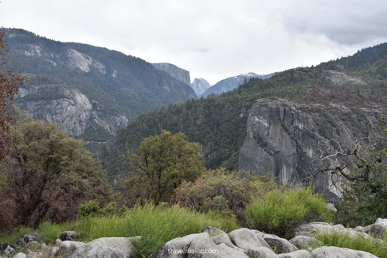 Half Dome View in Yosemite National Park, California, US