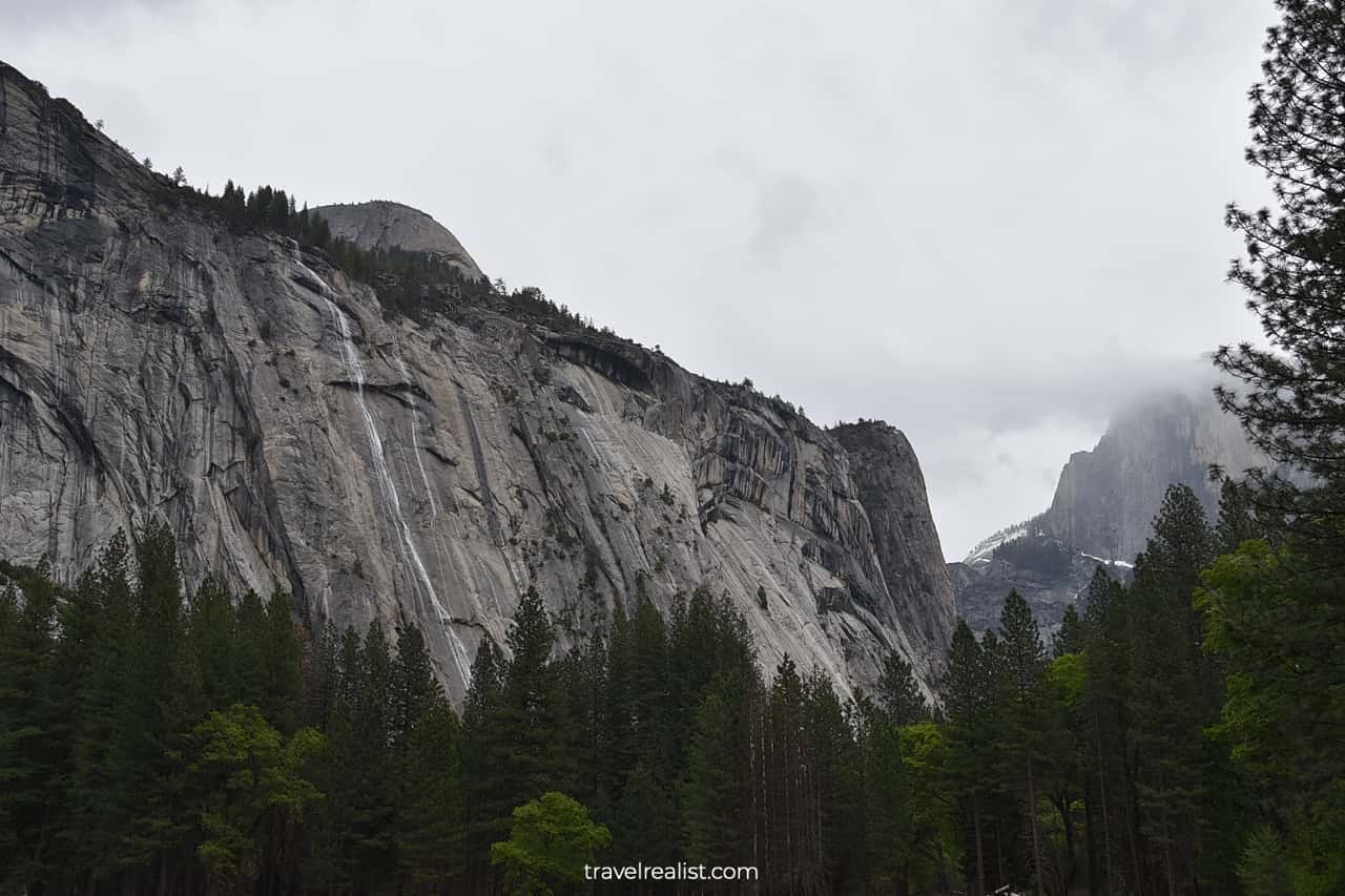 Northside drive views in Yosemite National Park, California, US