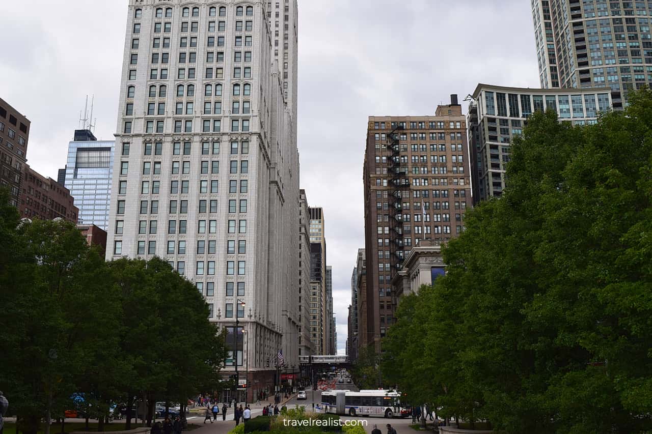 Washington Street in Chicago, Illinois, US