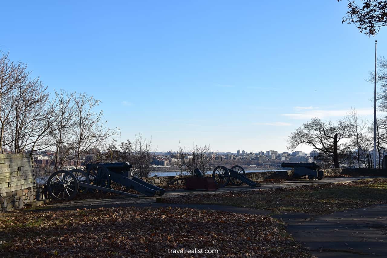 Battery in Fort Lee Historic Park, New Jersey, US