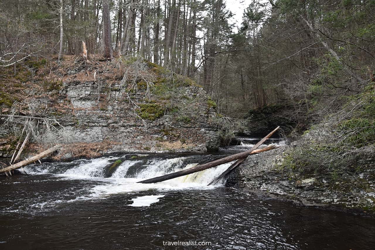 Raymond Skill Falls in Delaware Water Gap National Recreation Area, Pennsylvania, New Jersey, US