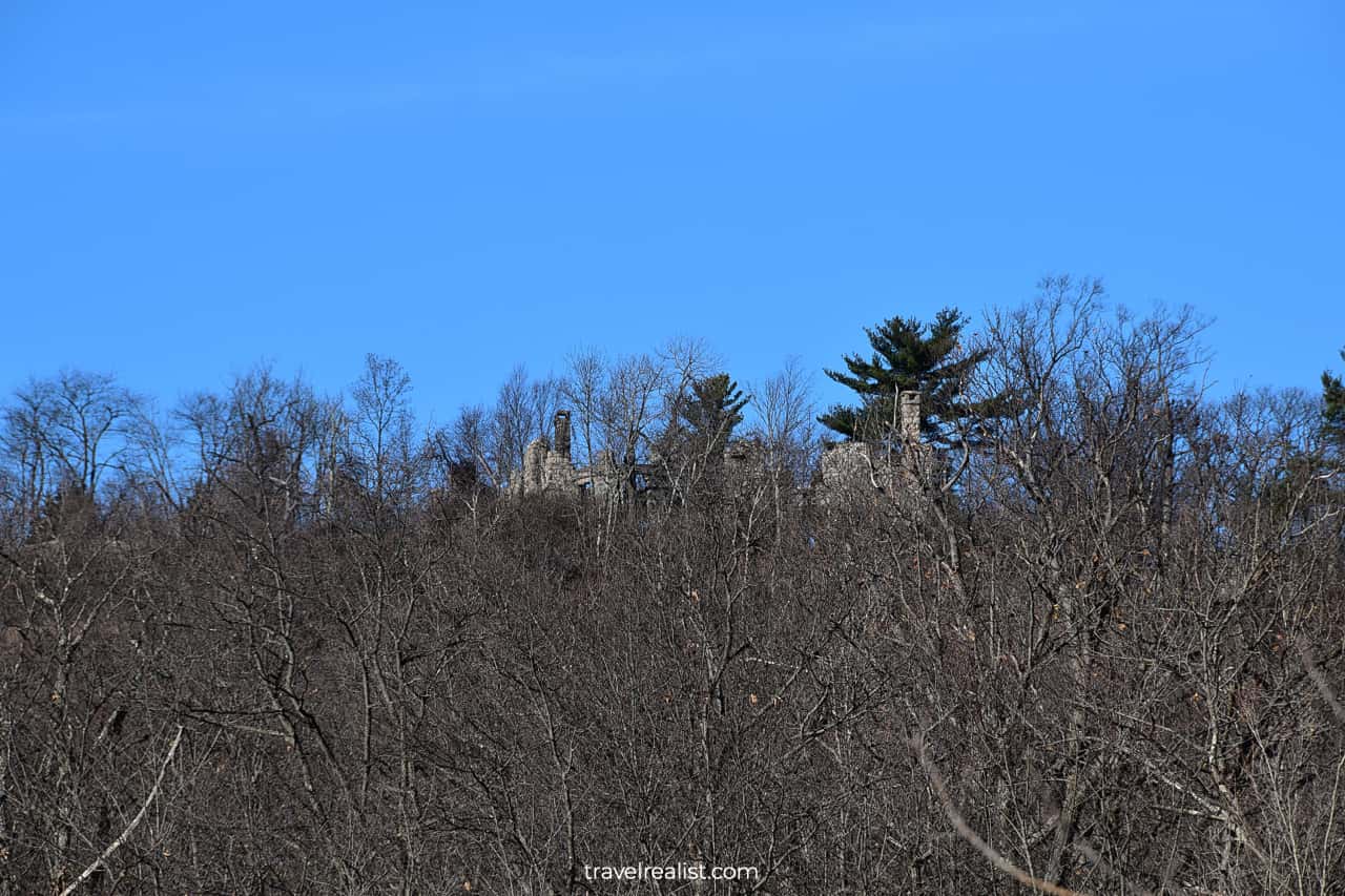 Castle Ruins in Ramapo Mountain State Park, New Jersey, US