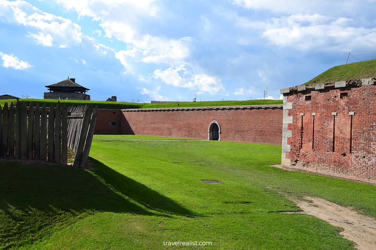 Fort Walls in Fort Niagara State Park, New York, US
