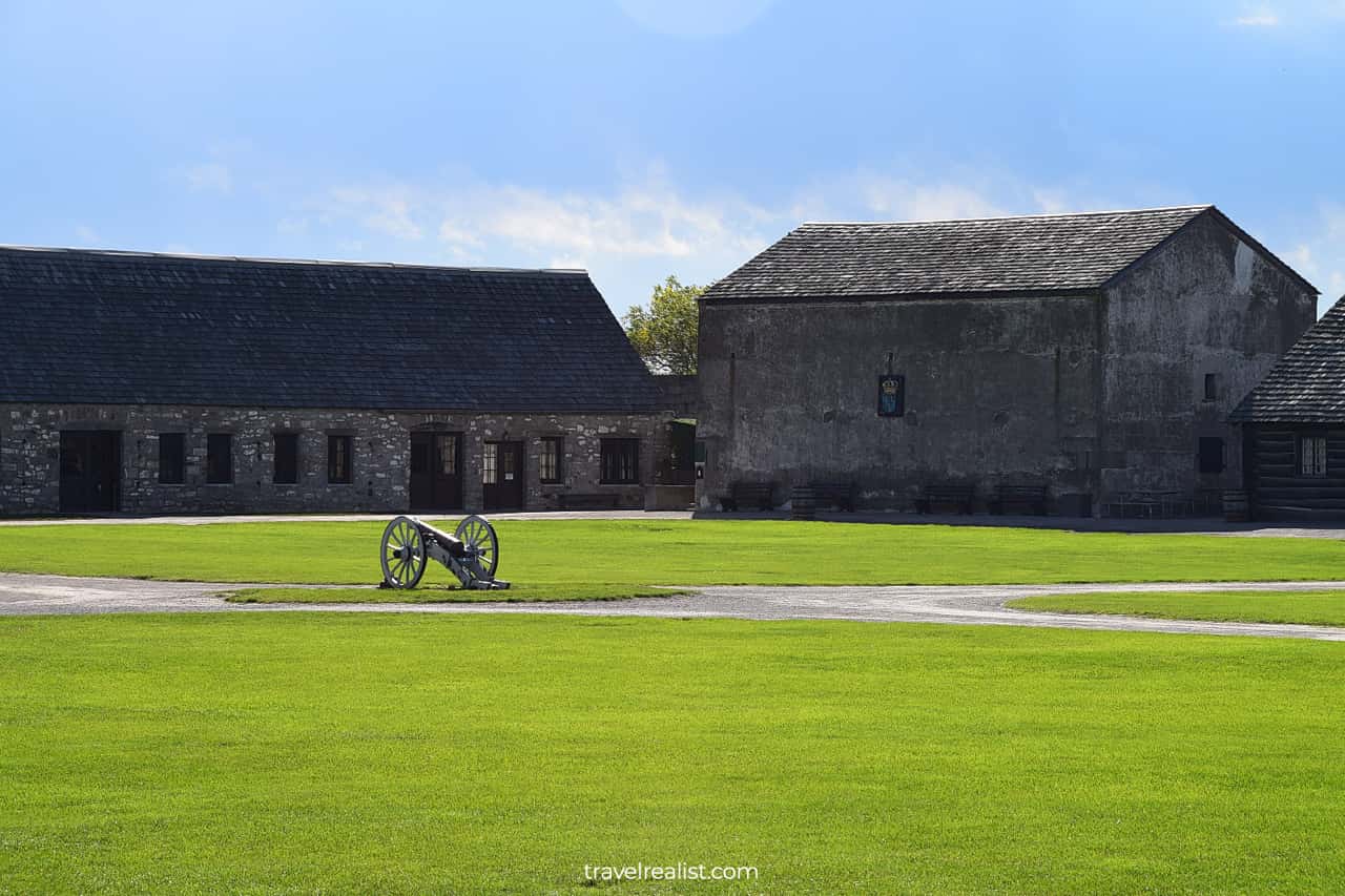 Cannon in Inner Yard in Fort Niagara State Park, New York, US