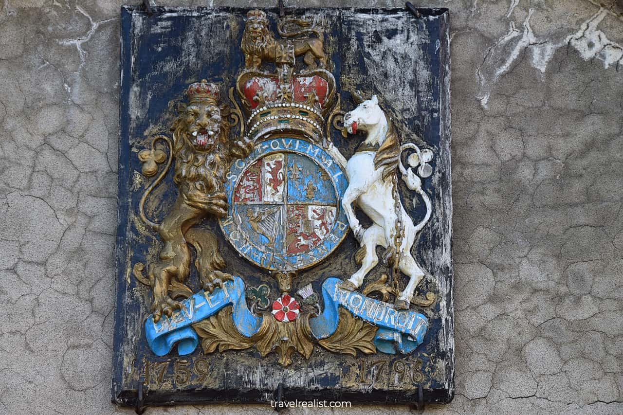 Coat of Arms on Redoubt in Fort Niagara State Park, New York, US