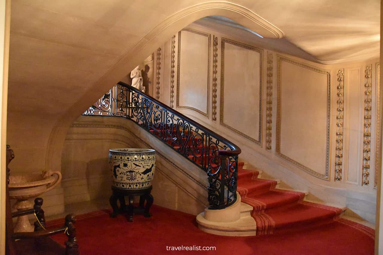 Grand Staircase in Vanderbilt Mansion National Historic Site, New York, US