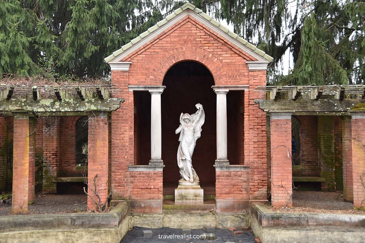 Formal Gardens Sculpture in Vanderbilt Mansion National Historic Site, New York, US