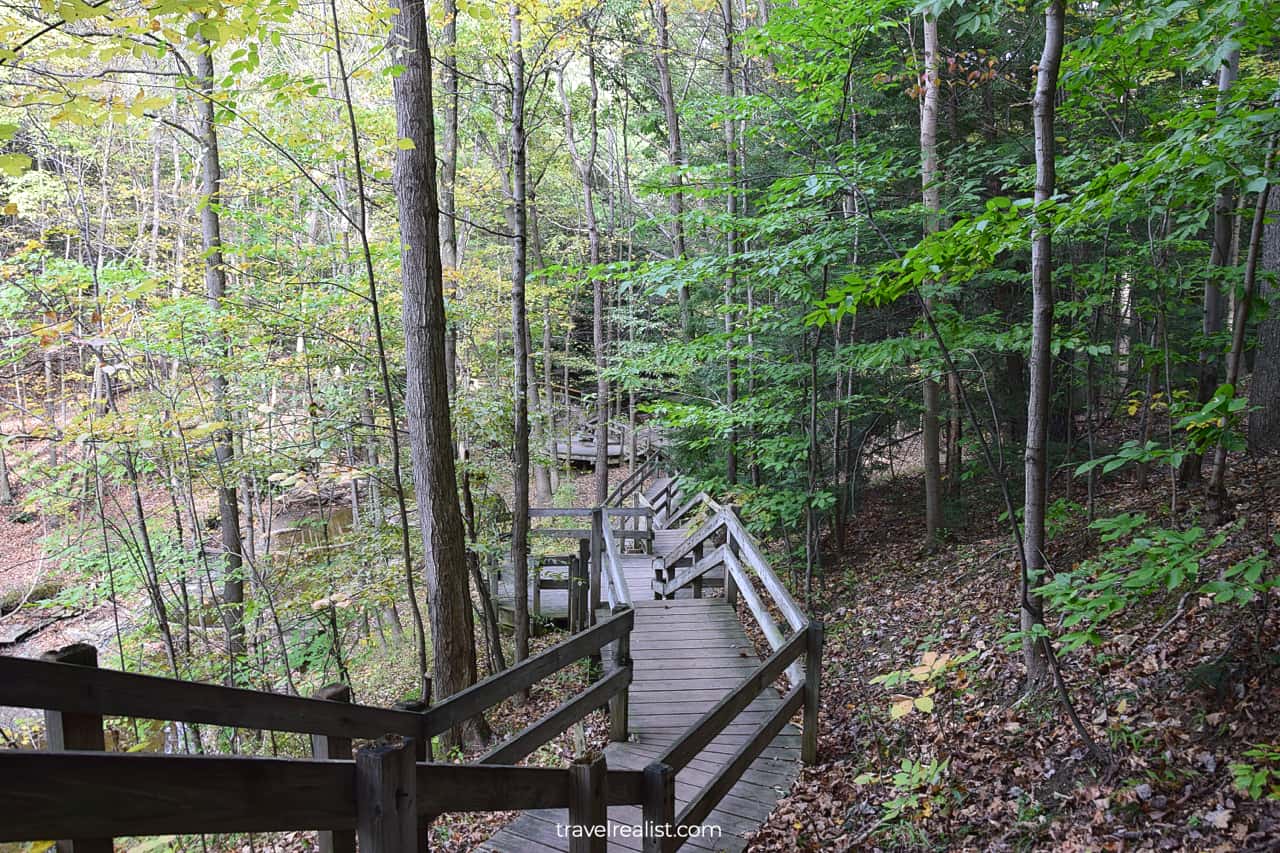 Rockside Station in Cuyahoga Valley National Park, Ohio, US