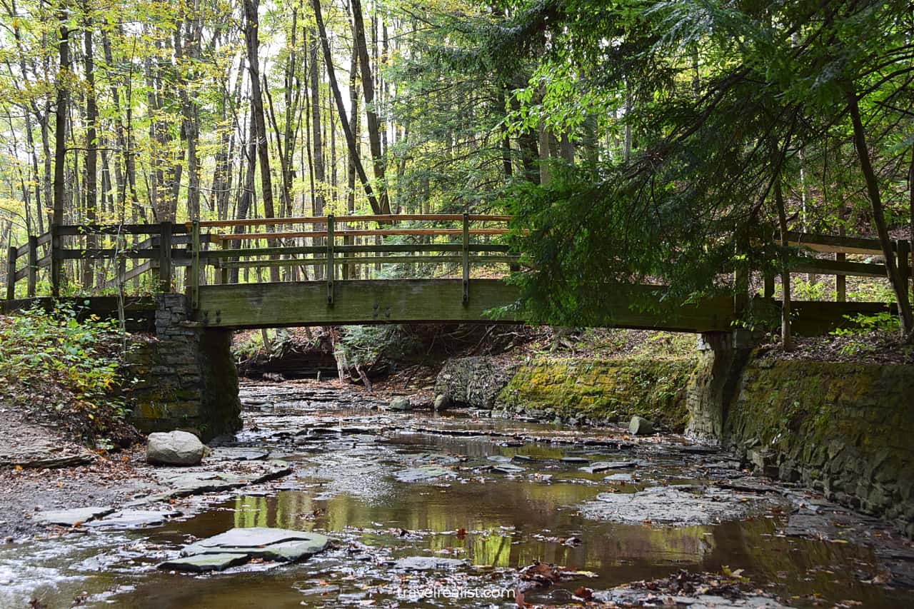 Bridge over Tinkers Creek in Cuyahoga Valley National Park, Ohio, US
