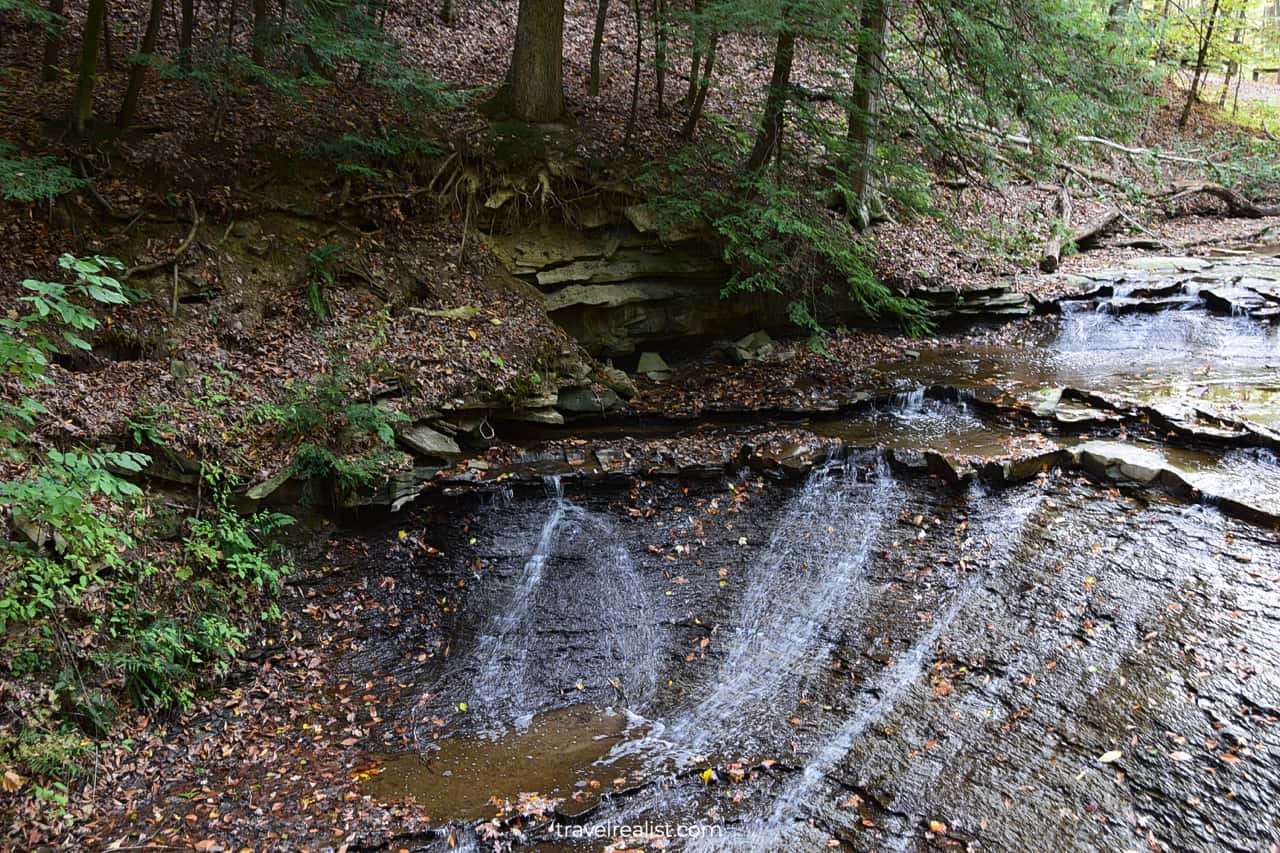 Bridal Veil Falls in Cuyahoga Valley National Park, Ohio, US