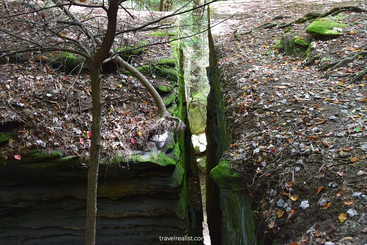 Ledges in Cuyahoga Valley National Park, Ohio, US