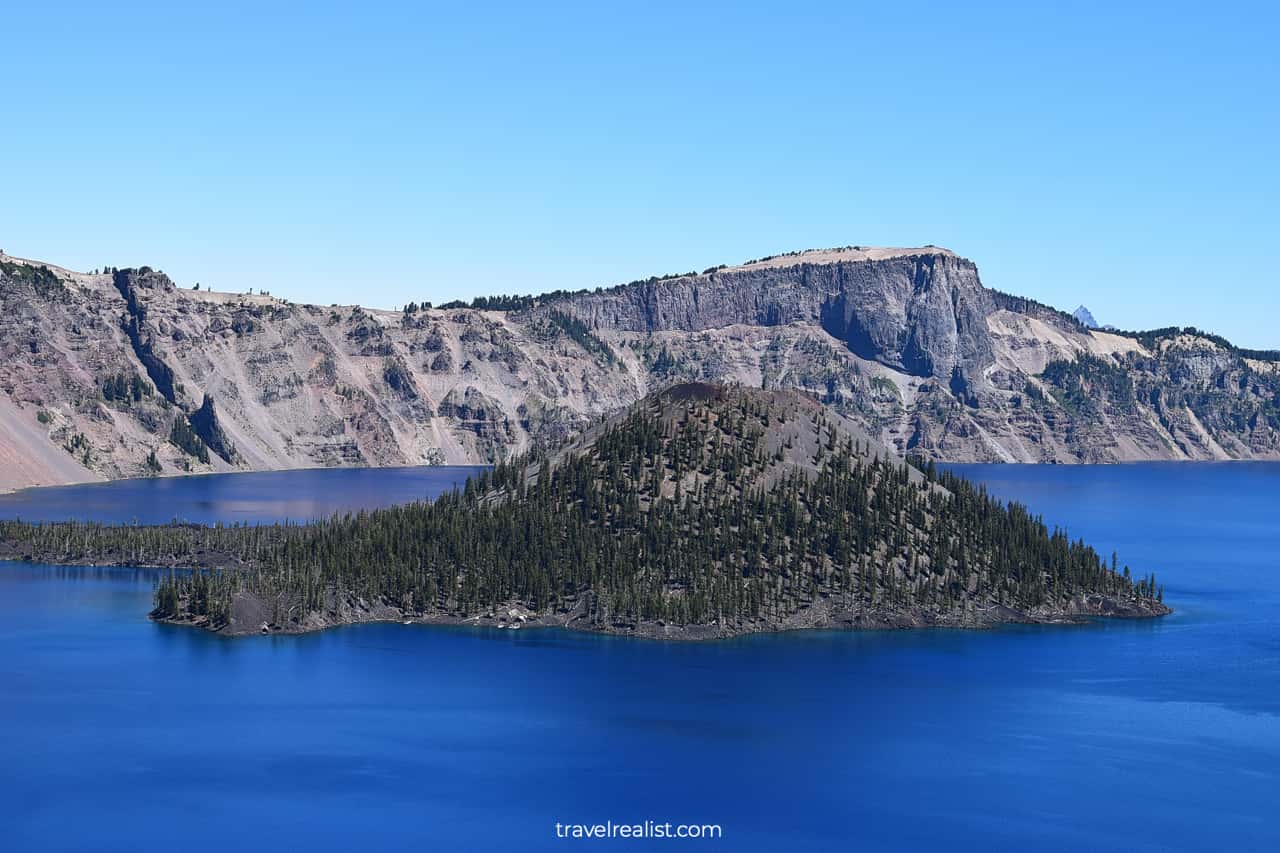 Rim Drive Views in Crater Lake National Park, Oregon, US