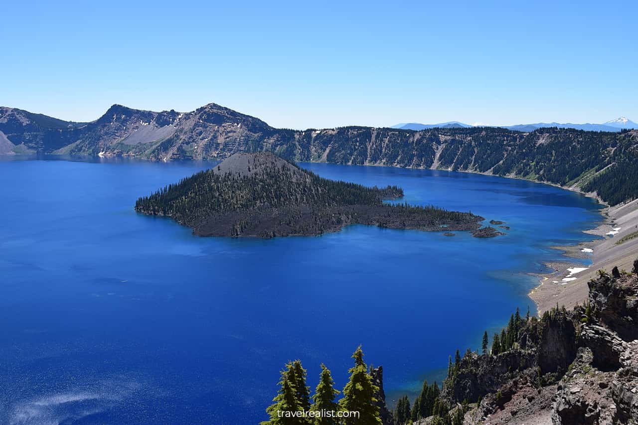 Crater Lake view from Merriam Point in Crater Lake National Park, Oregon, US