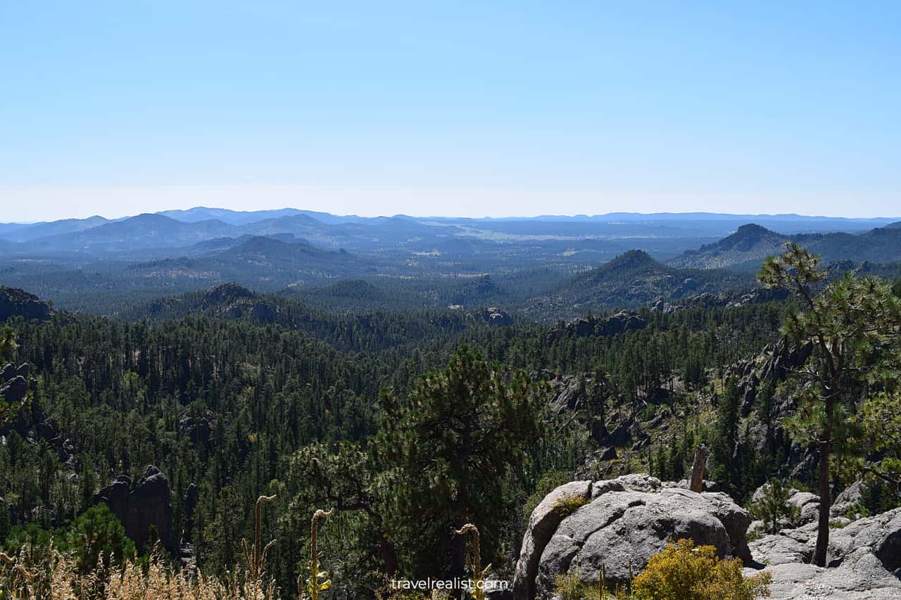 Black Hills views in Custer State Park, third best place to visit in Black Hills, South Dakota, US