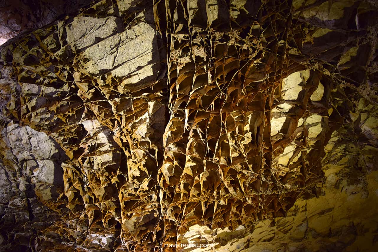 Cave boxwork formation in Wind Cave National Park, South Dakota, US