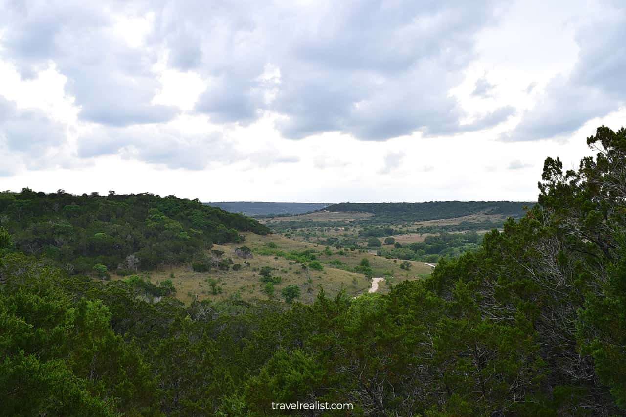 Back to Rimrock trail in Balcones Canyonlands National Wildlife Refuge, Texas, US