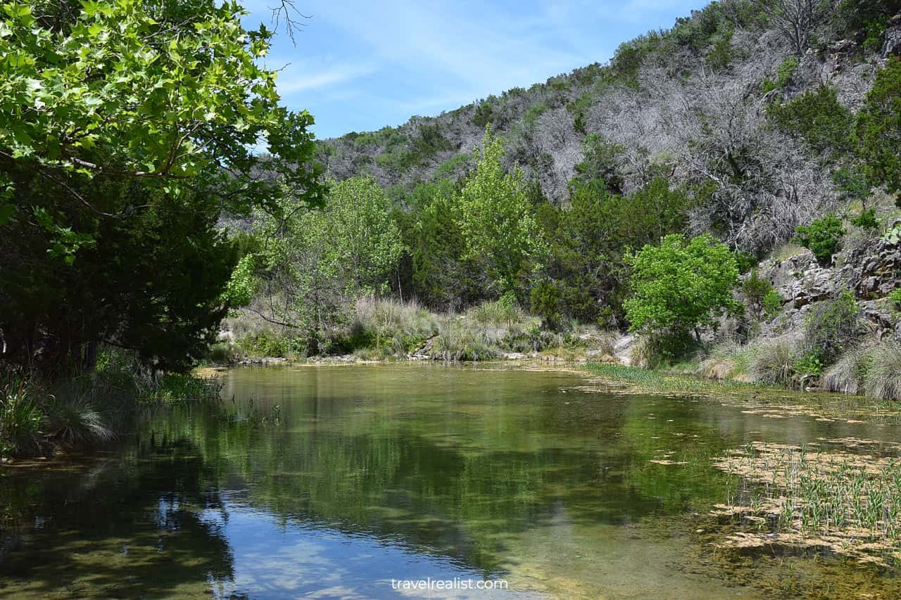 Spring pools in Colorado Bend State Park, Texas, US