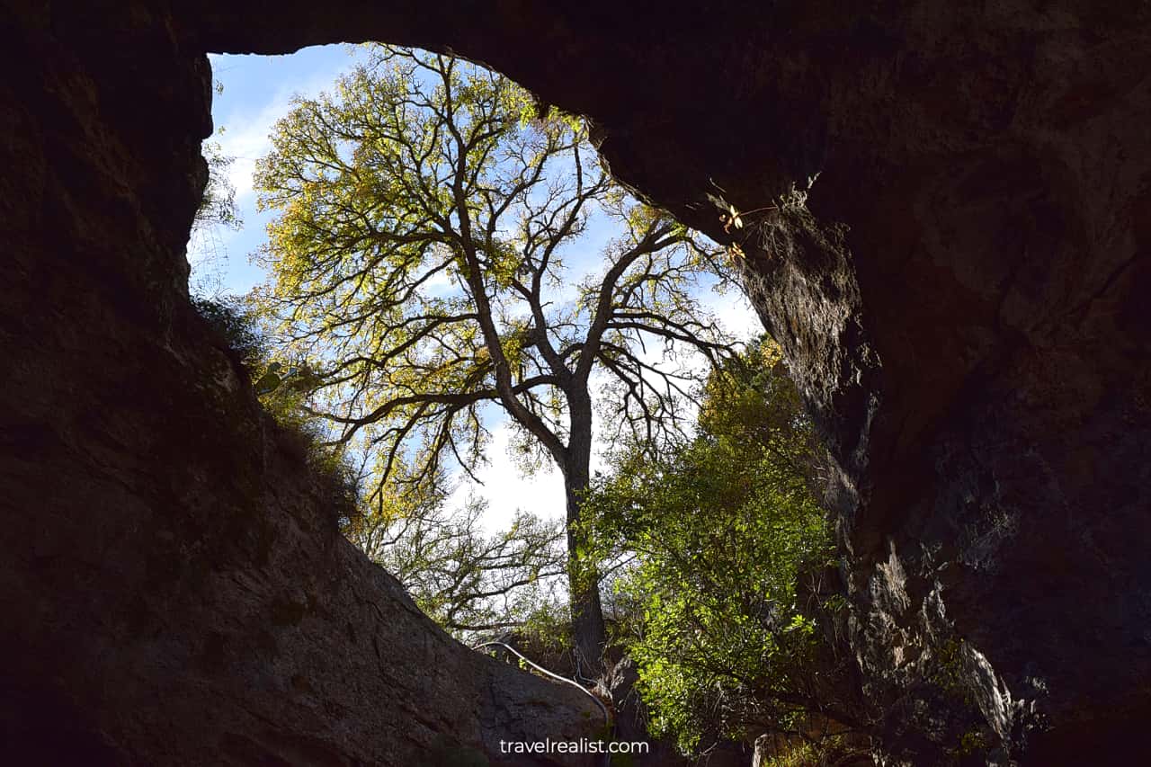 Cave entrance in Longhorn Cavern State Park, Texas, US