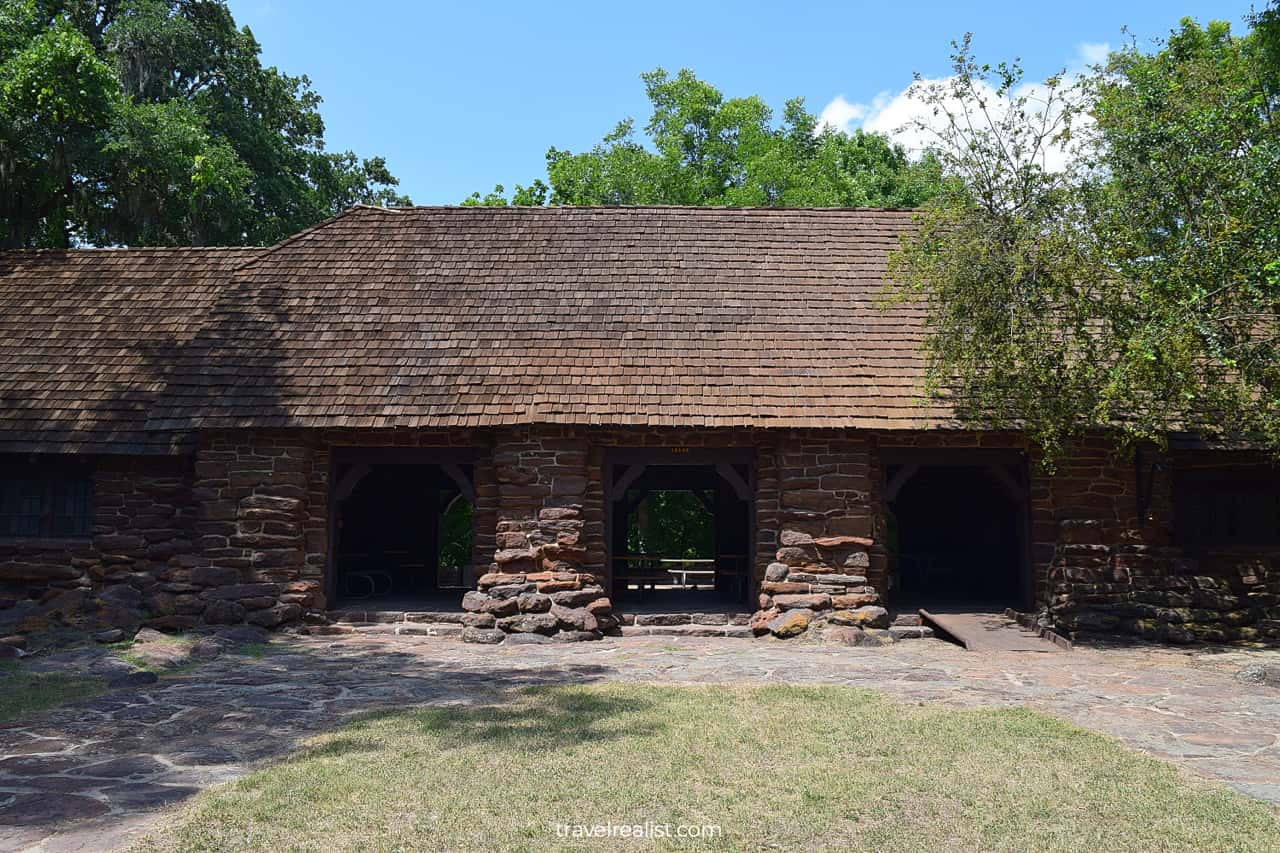 CCC Refectory in Palmetto State Park, Texas, US