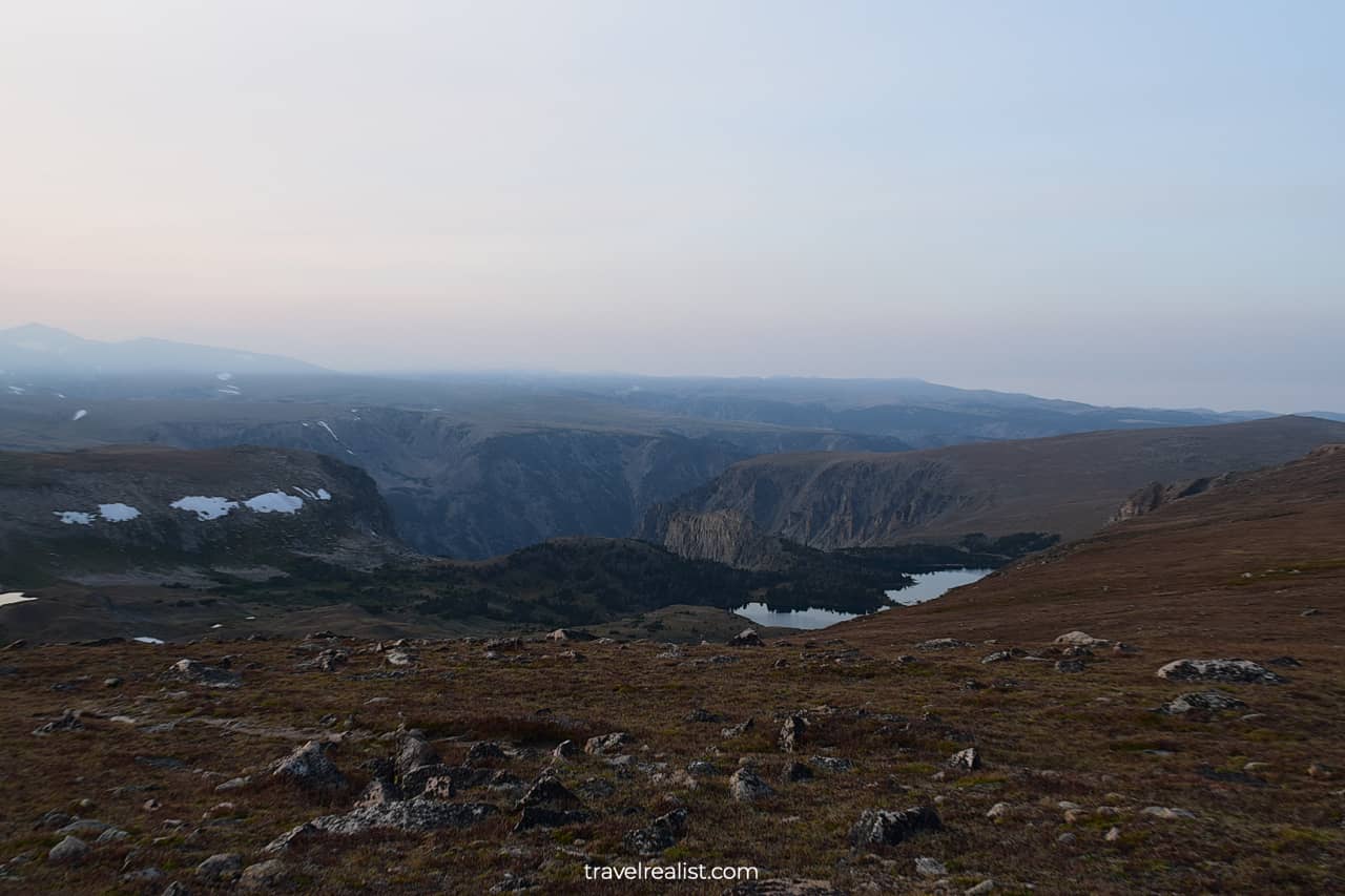 Mountain landscapes of Beartooth Highway in Wyoming and Montana, US