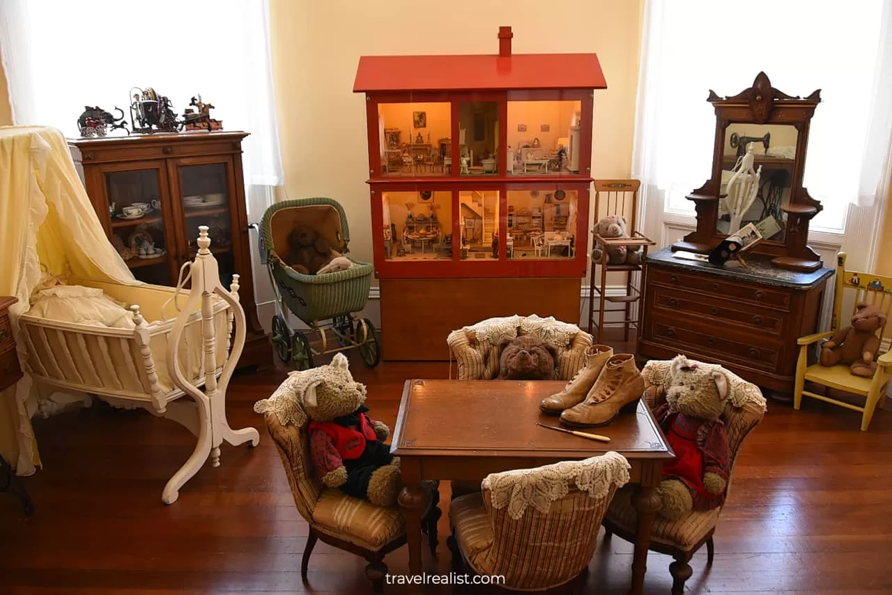 Doll house in nursery in Haas-Lilienthal House in San Francisco, California, US