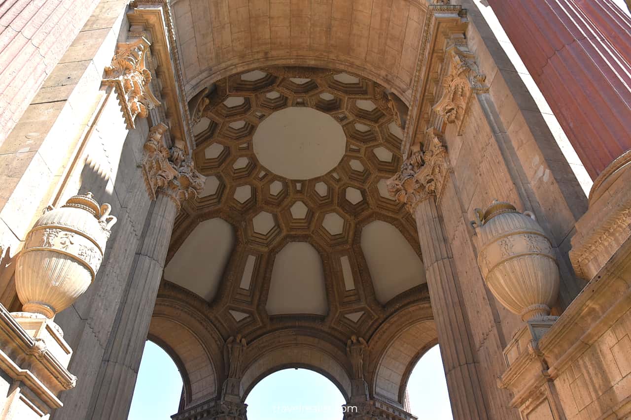 Inside the Palace of Fine Arts in San Francisco, California, US