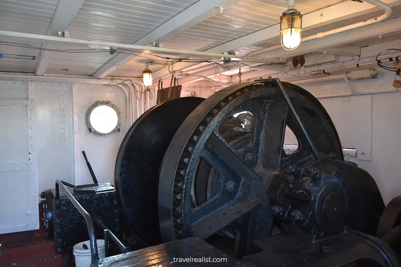 Onboard Steam Tug Hercules in San Francisco Maritime National Historic Site in San Francisco, California, US