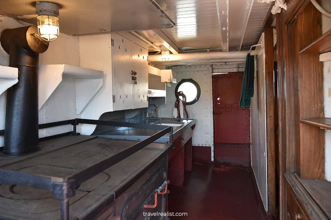 Cabin on Steam Tug Hercules in San Francisco Maritime National Historic Site in San Francisco, California, US