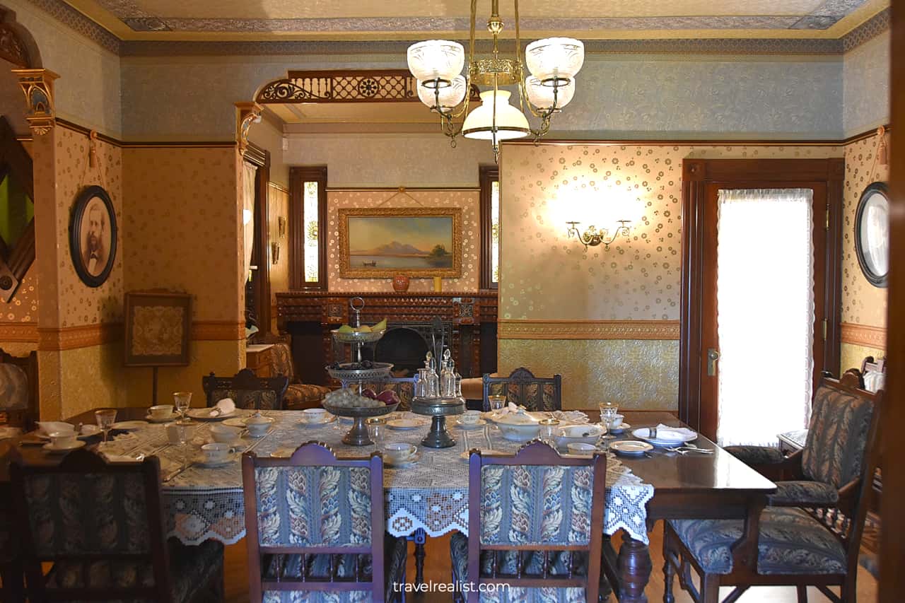 Dining Room in Winchester Mystery House in San Jose, California, US