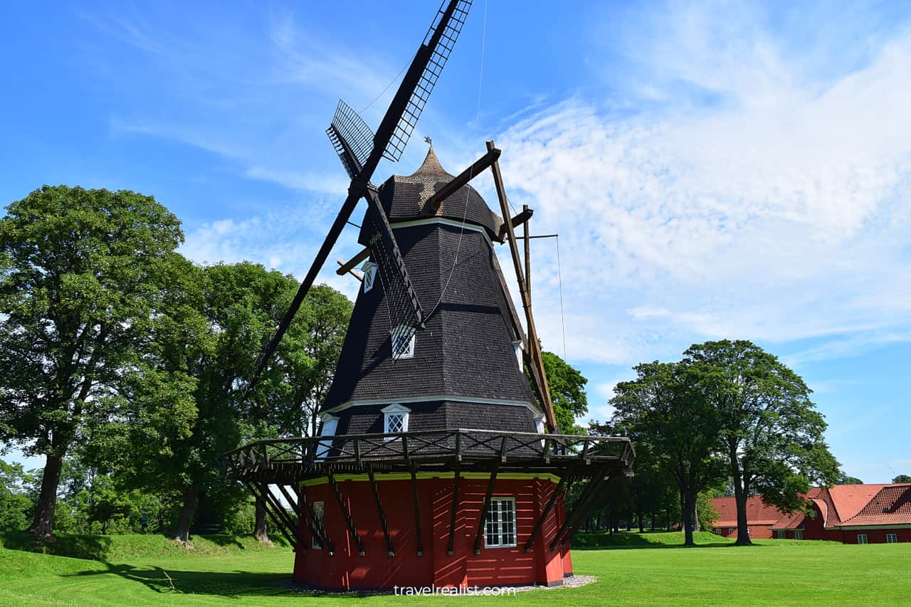 Windmill inside Kastellet fortress in Copenhagen, Denmark