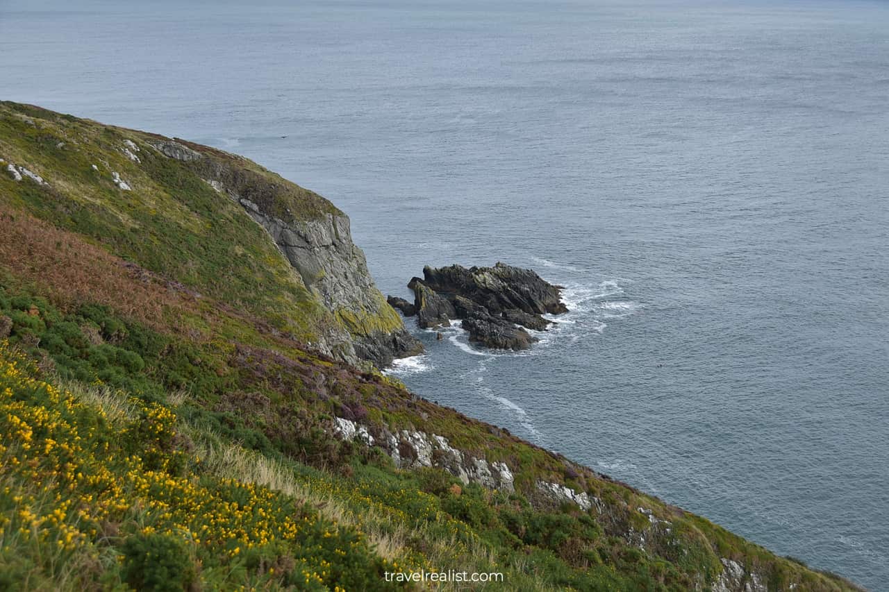 Howth Cliffs as viewed from trail near Dublin, Ireland