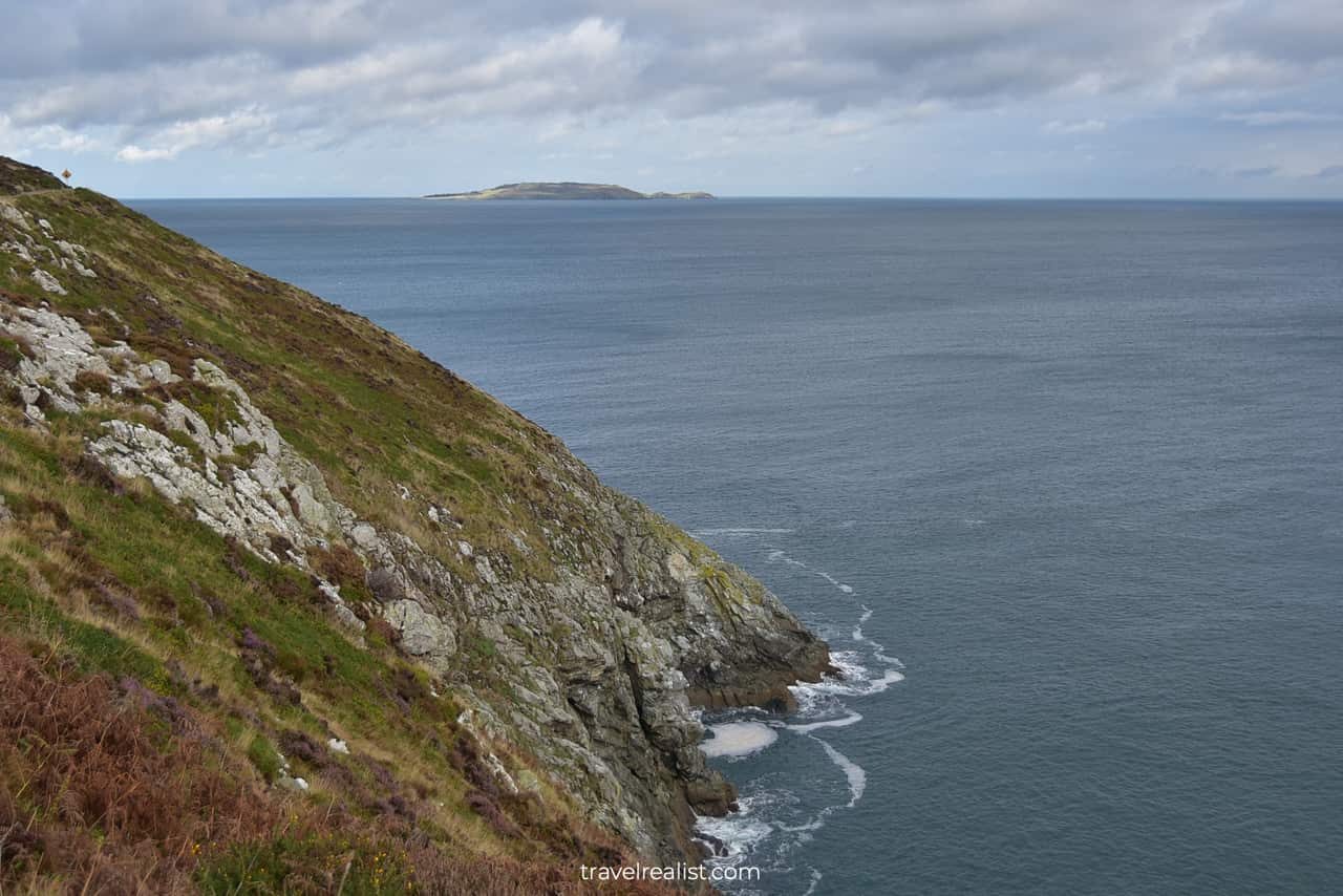 Lambay Island and Howth Cliffs near Dublin, Ireland