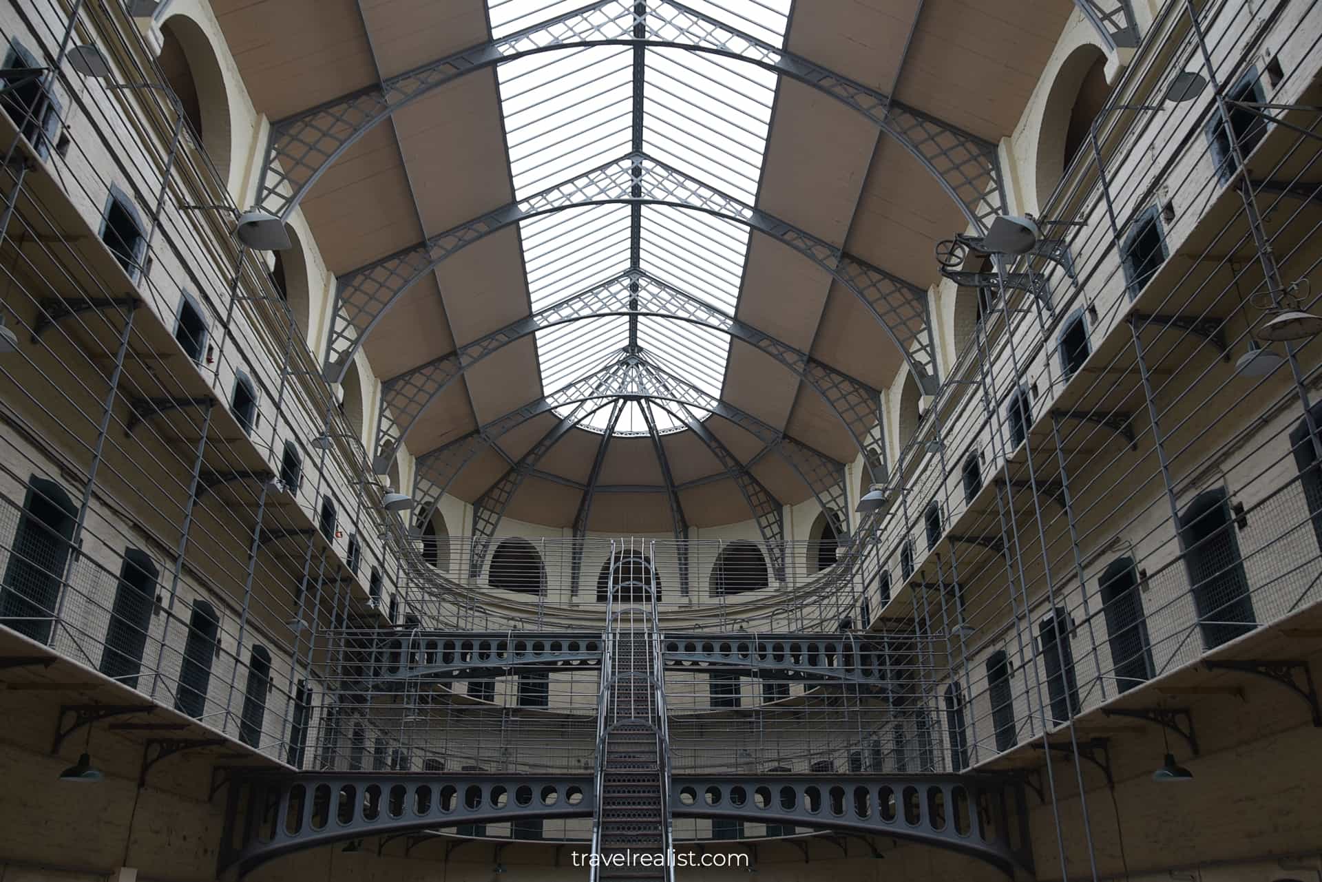 Main Hall at East Wing in Kilmainham Gaol, Dublin, Ireland