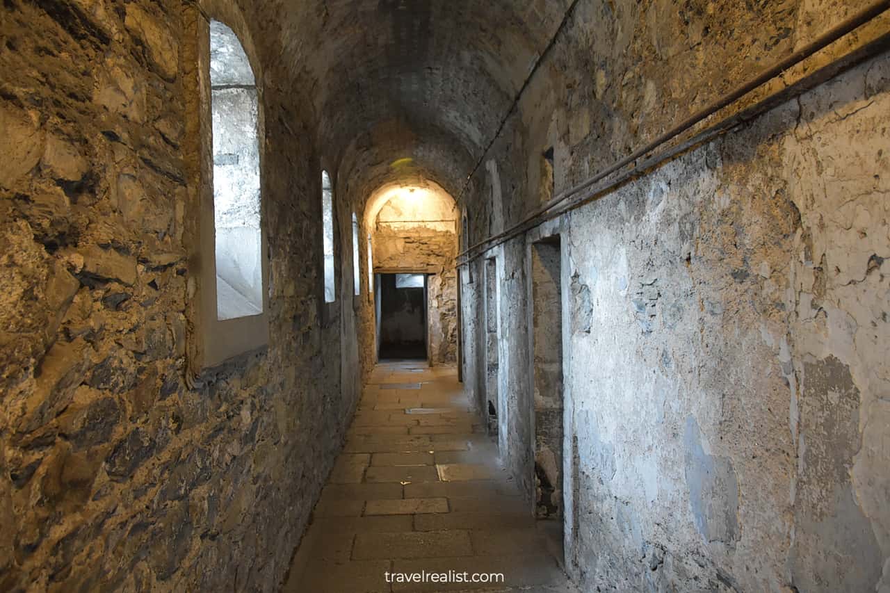 West Wing hall in Kilmainham Gaol, Dublin, Ireland