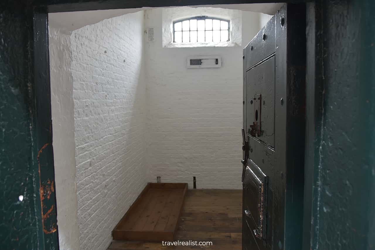 One of the 96 Prison cells at the East Wing in Kilmainham Gaol, Dublin, Ireland