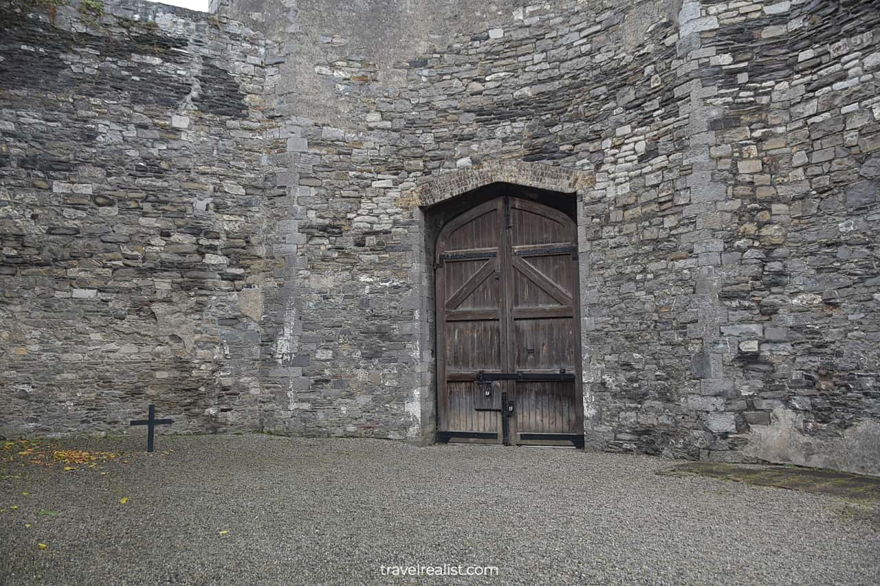 James Connolly's Execution Spot in Stonebreakers Yard in Kilmainham Gaol, Dublin, Ireland