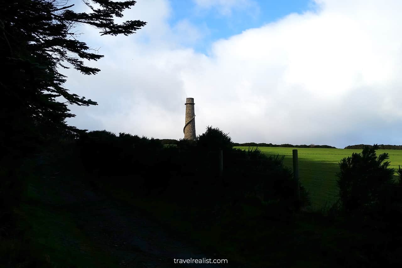 Lead Mines Chimney on way to Scalp near Dublin, Ireland