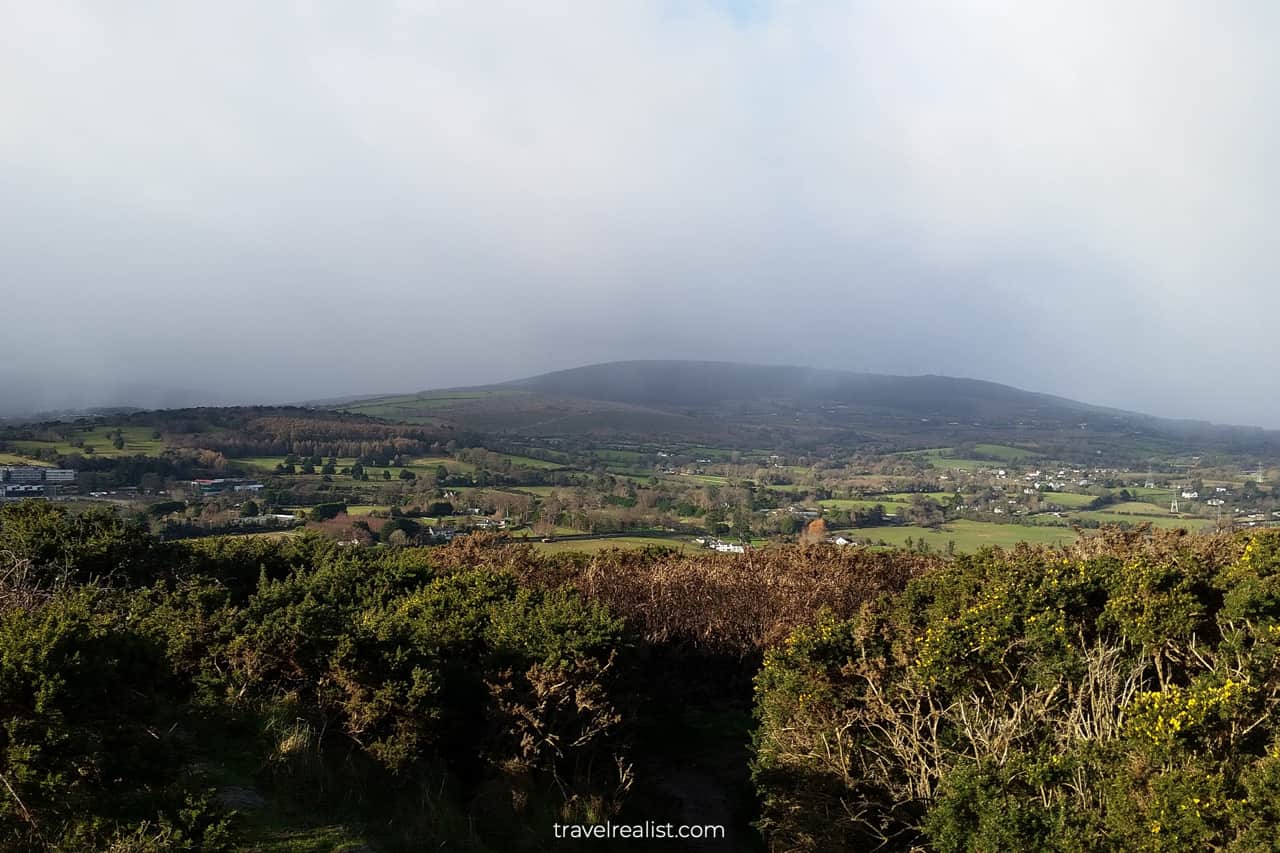 Dublin Mountains views from Scalp trail near Dublin, Ireland