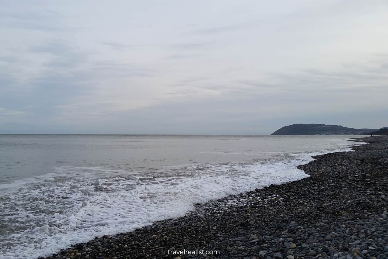 Views of Bray Head from Killiney Strand in Killiney, Ireland