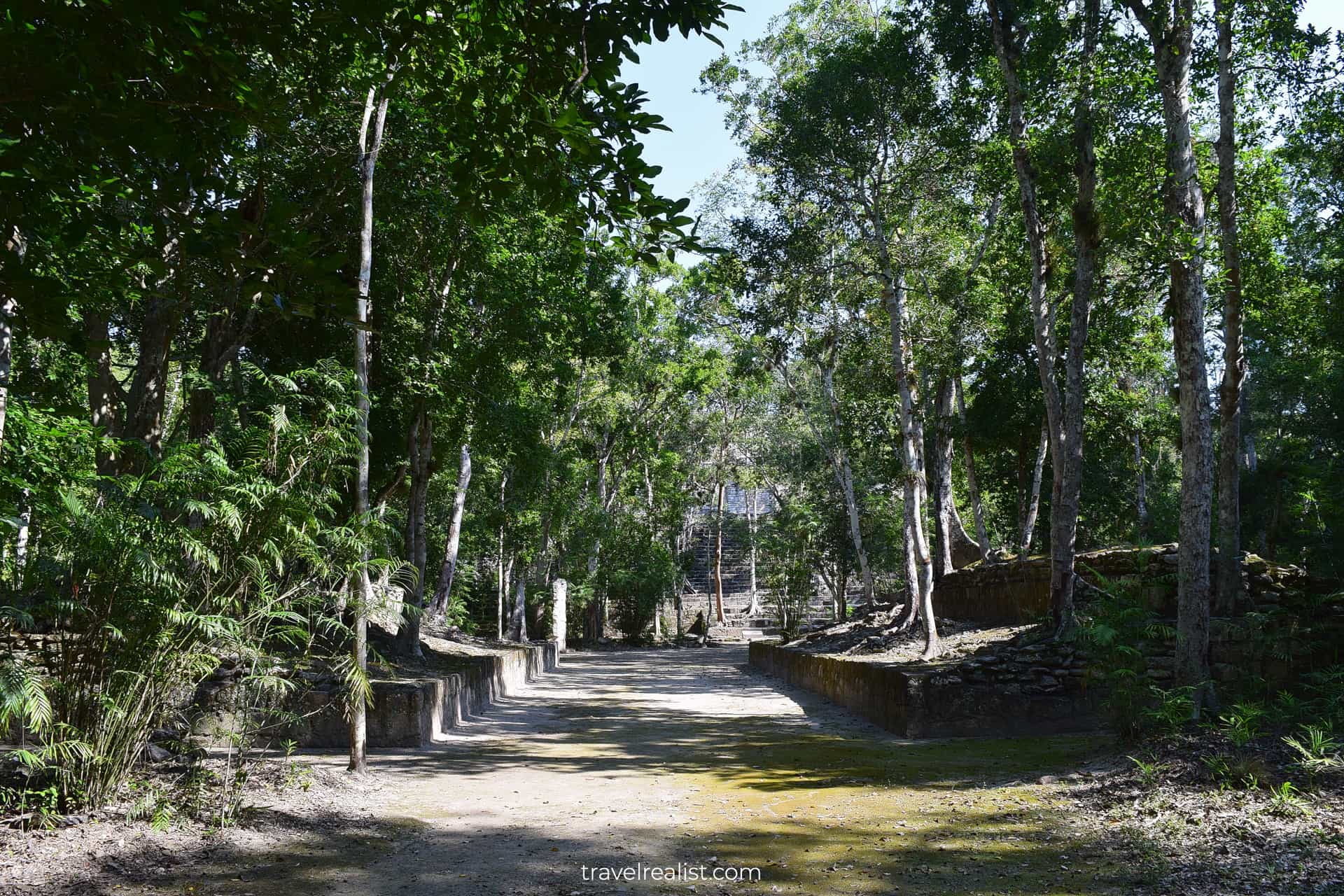 Ball Court in Calakmul, Mexico