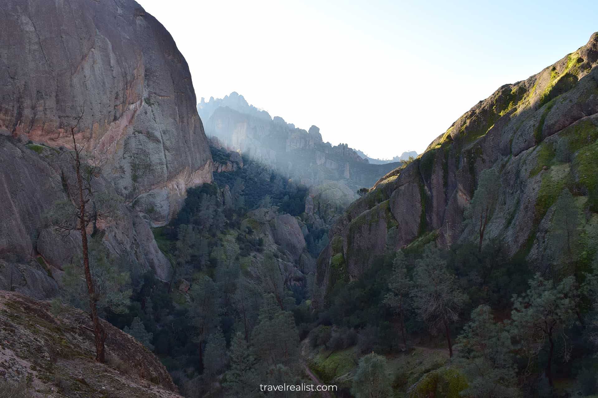 Balconies Cliffs trail in Pinnacles National Park, California, US