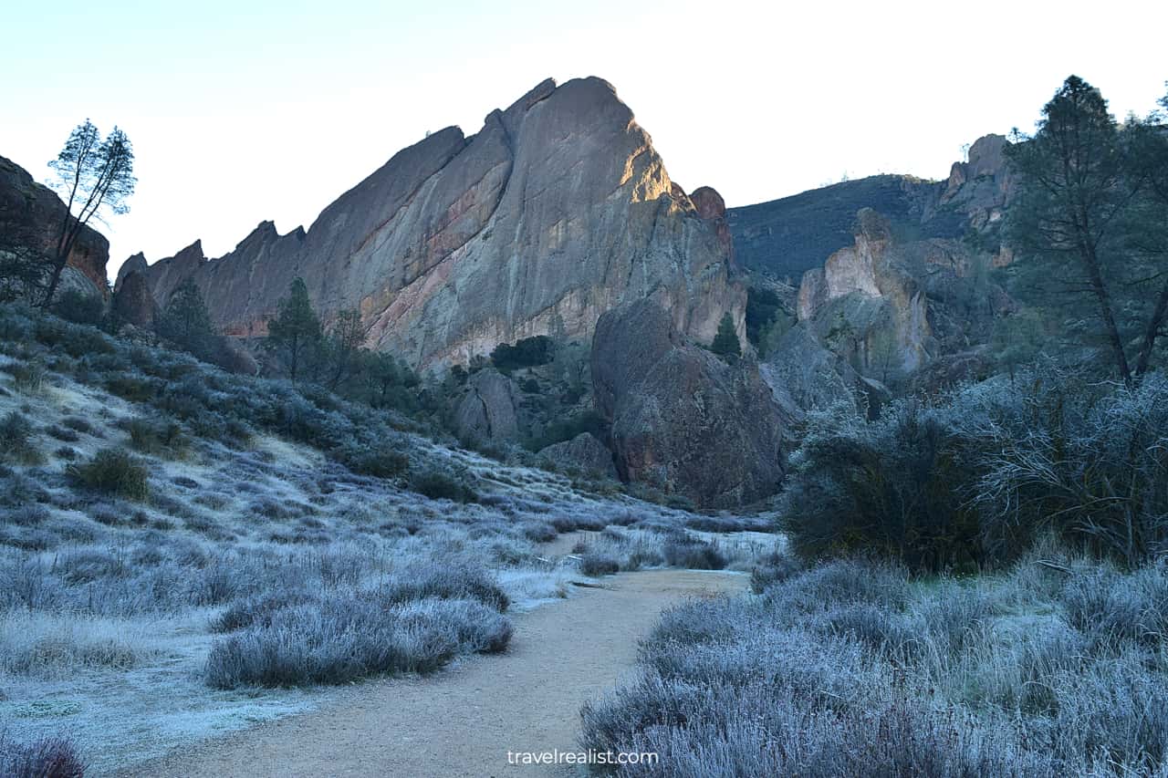 Balconies trail views in Pinnacles National Park, California, US