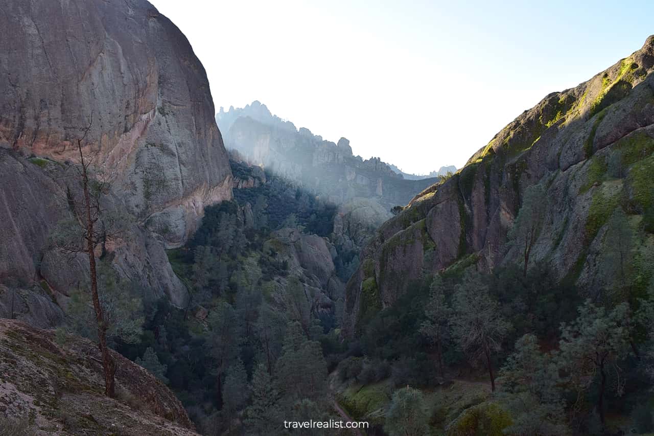 Balconies Cliffs trail in Pinnacles National Park, California, US