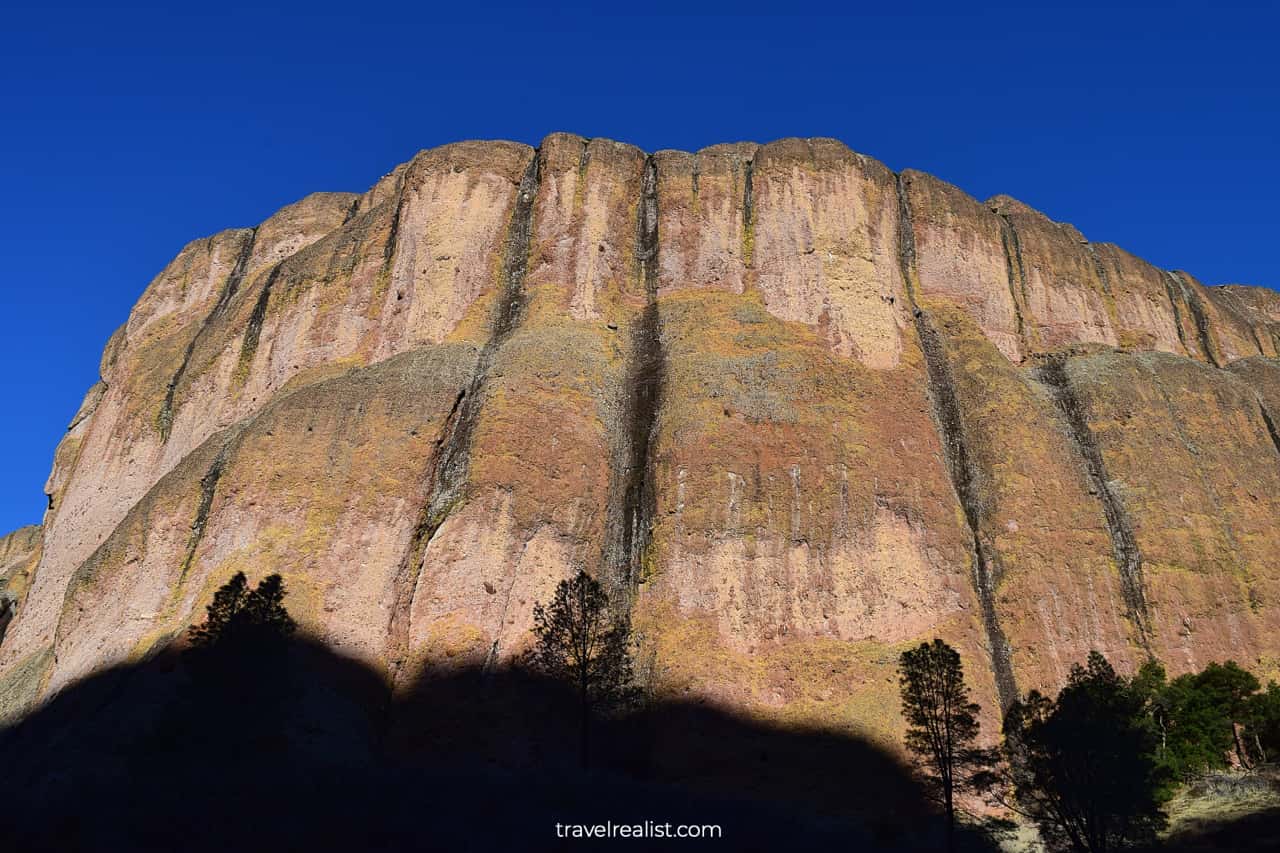 Shadow and light combinations in Pinnacles National Park, California, US