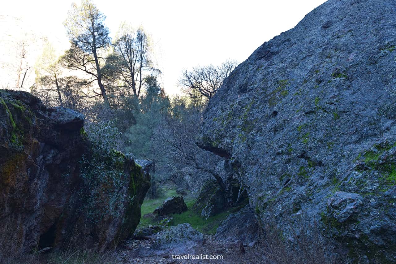 Boulders in Pinnacles National Park, California, US