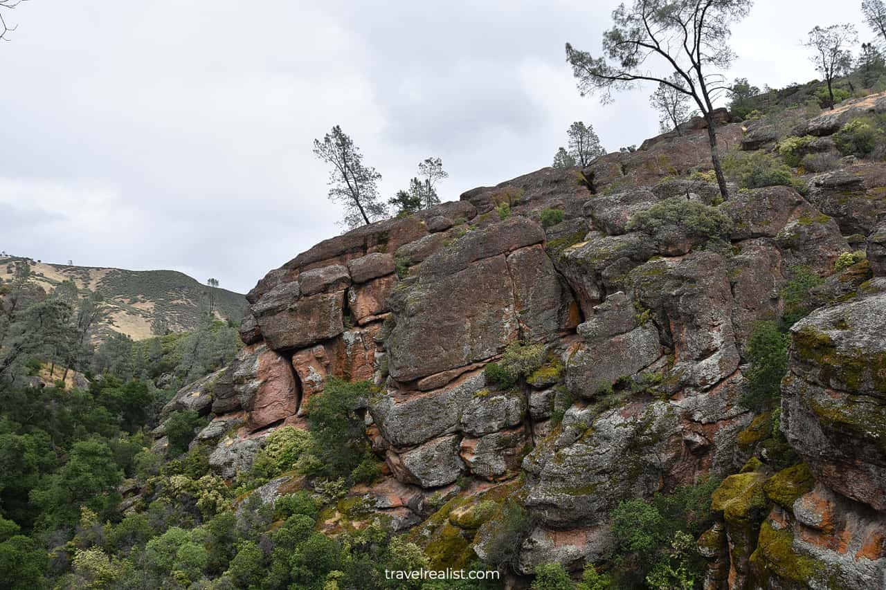 Bear Gulch Trail in Pinnacles National Park, California, US